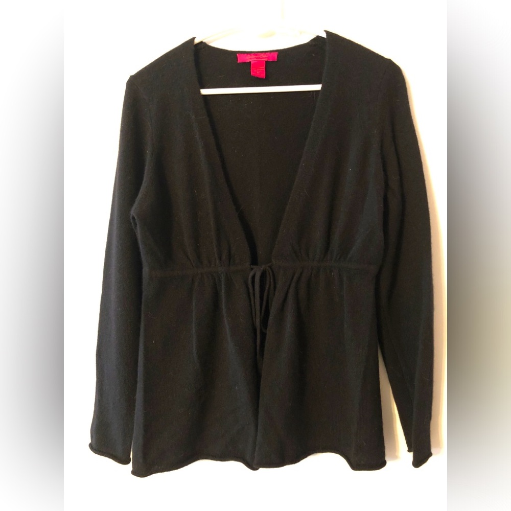 Cashmere open front sweater